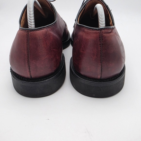 Allen Edmonds Derby‎ Men 9.5 Burgundy Leather Split Toe Made in USA Dress Shoes main image 12